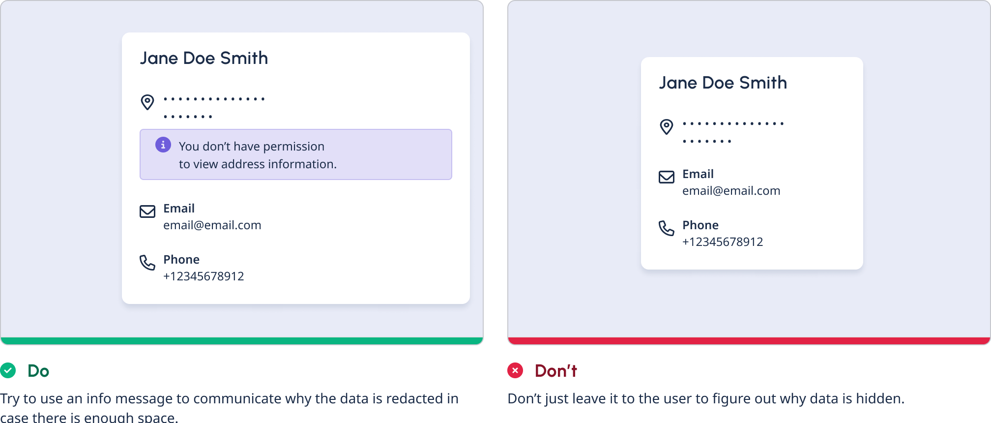 Dos and Donts: Inform the User 2