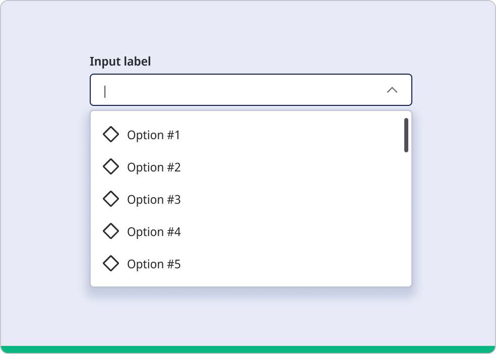 Dropdown field with multiple options, province and country separated by commas.