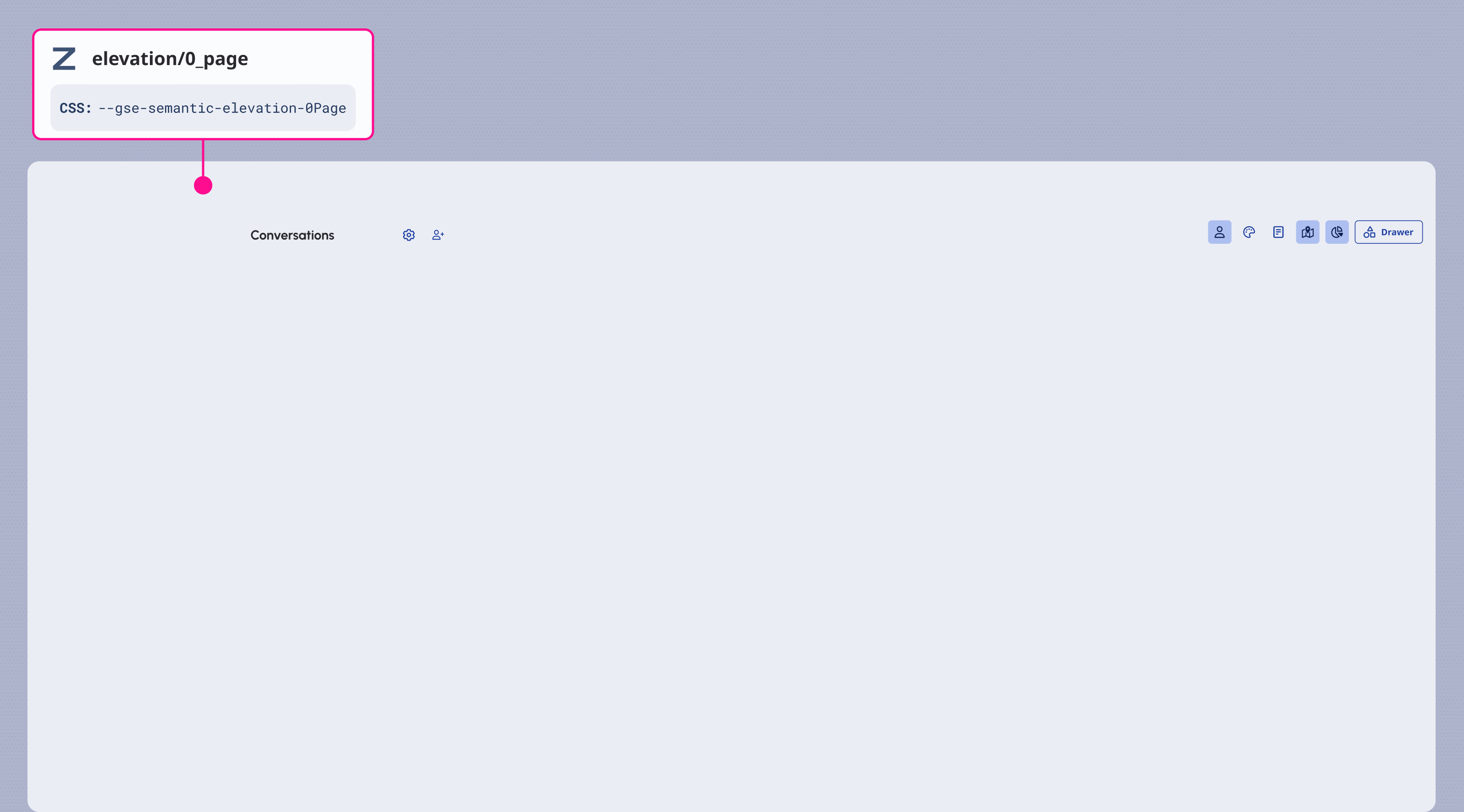 The page level is the base of all our interfaces.