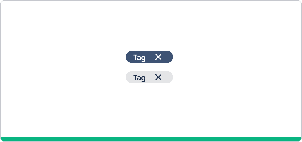 Dark and light mode tags.