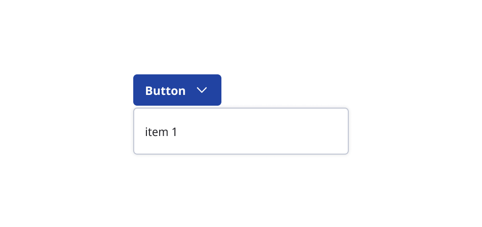 A multi-button with one dropdown option