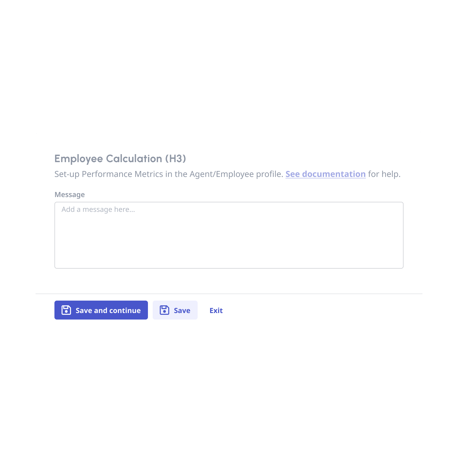 Icon + text CTA button on a form. 