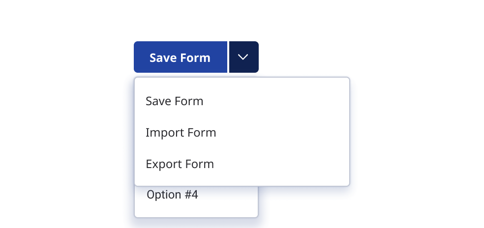A multi-button with two dropdown options