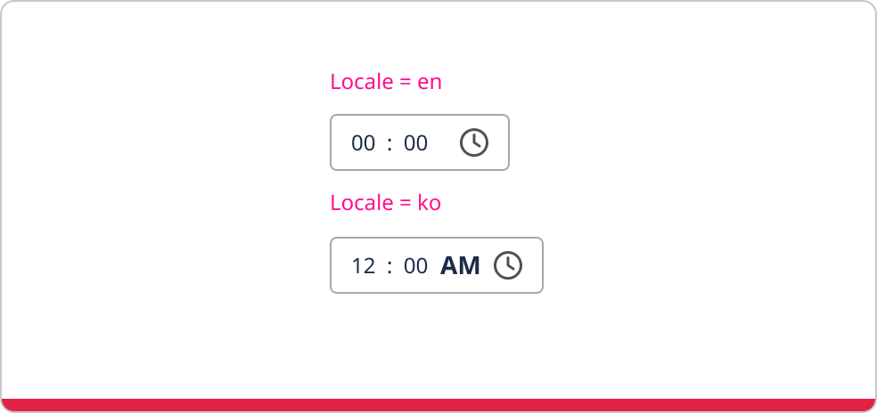 Time picker not adjusting to users locale 12 or 24-hour times.