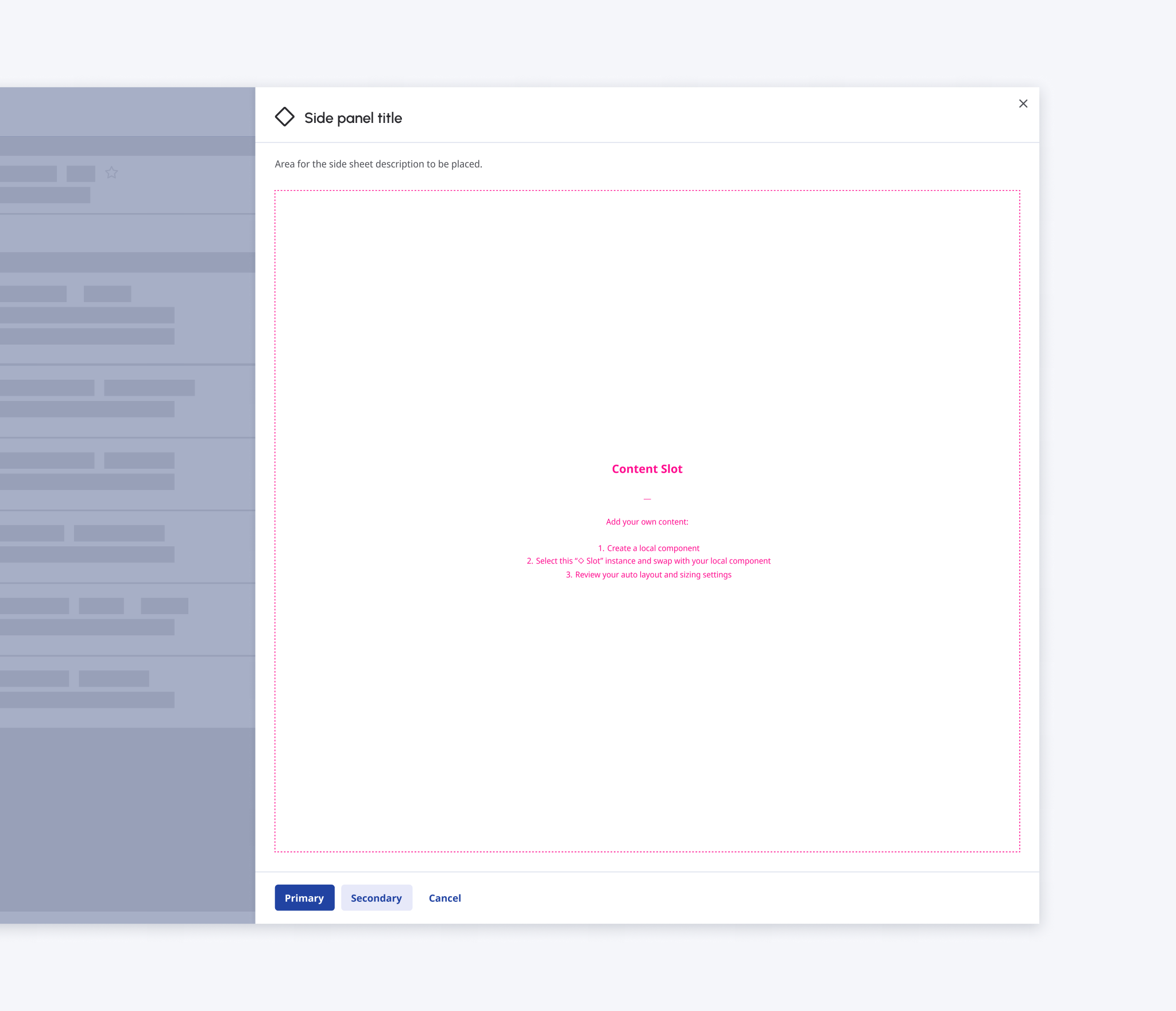 modal - large variant