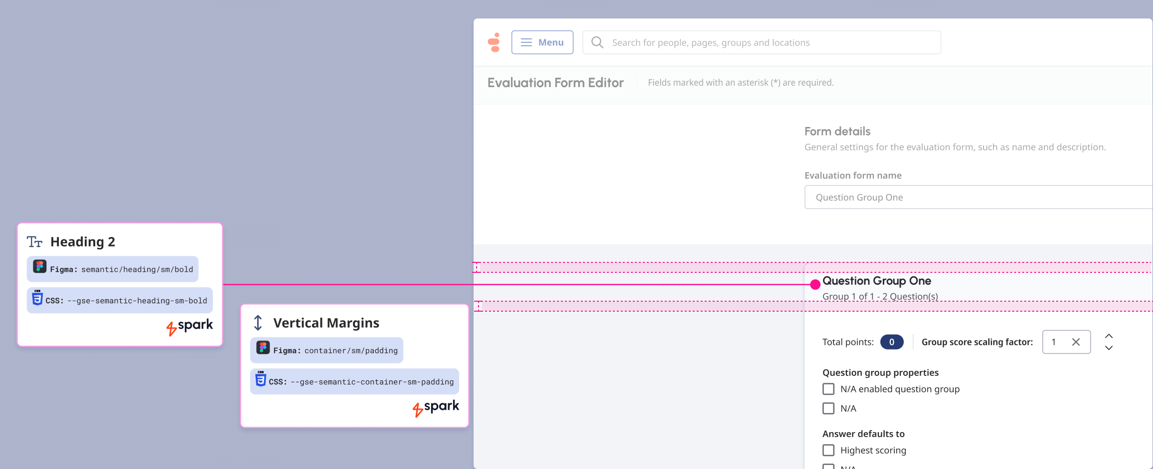 Widget header specs.