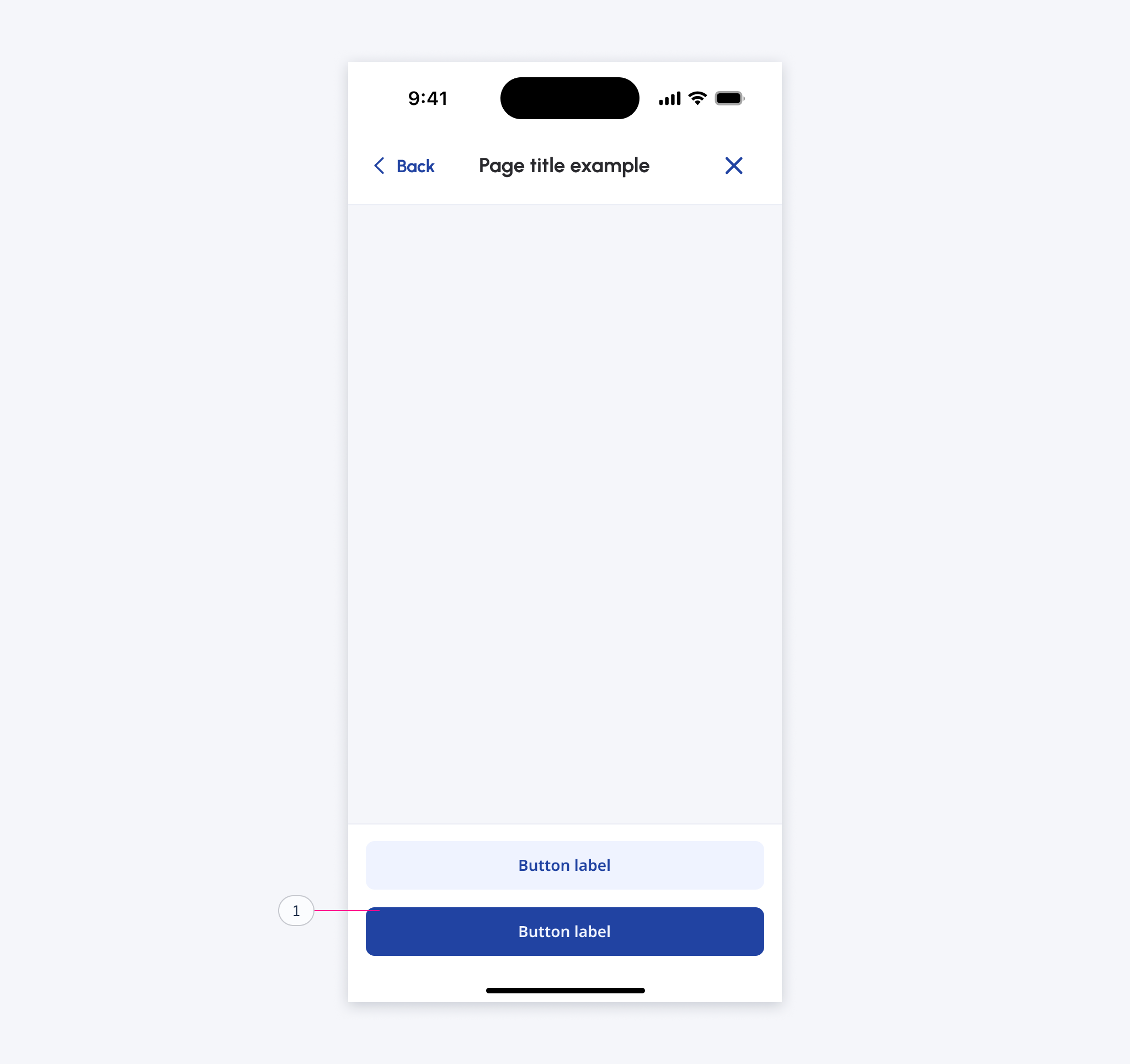 Primary-View / Button Dock