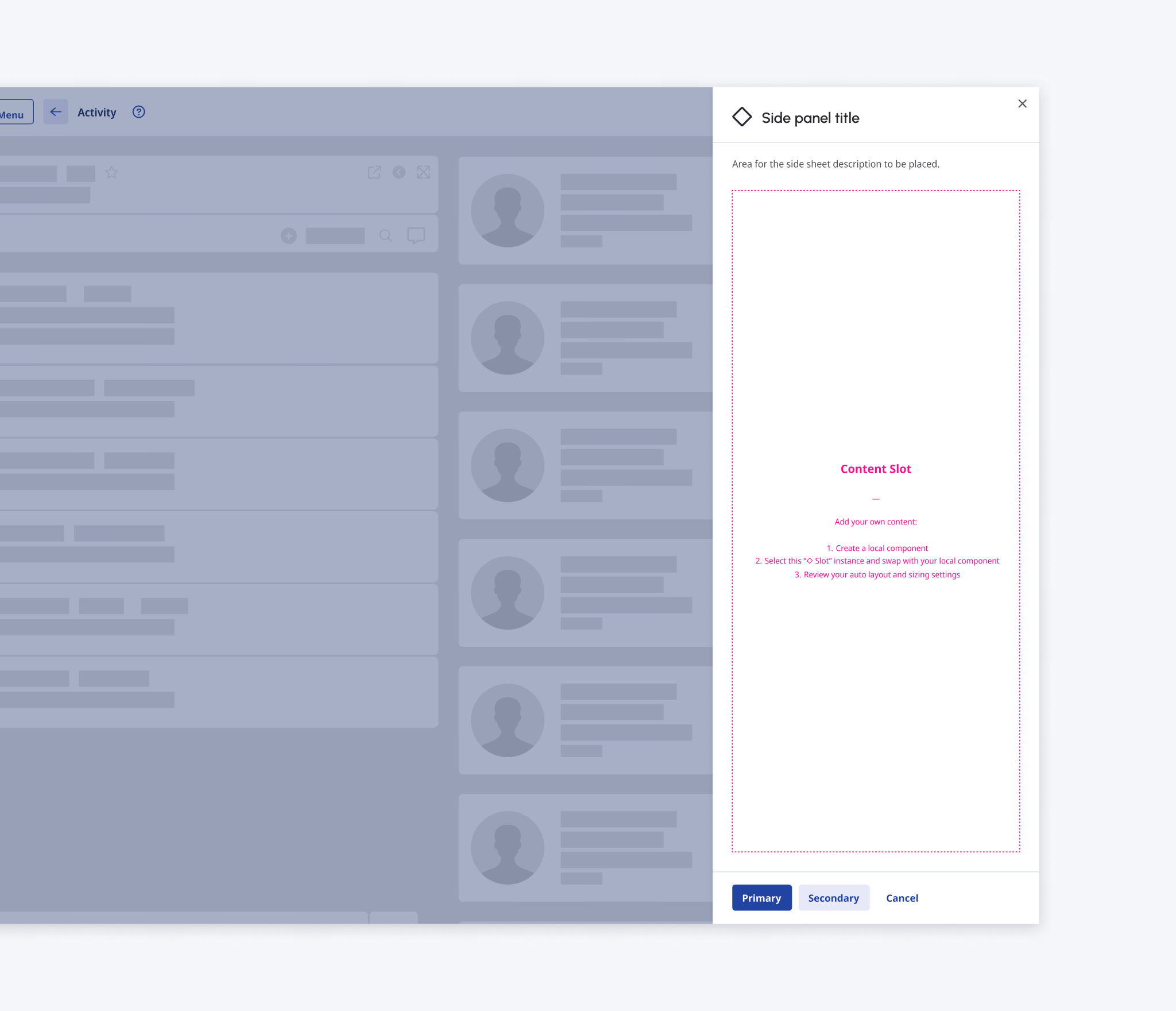 modal - small variant