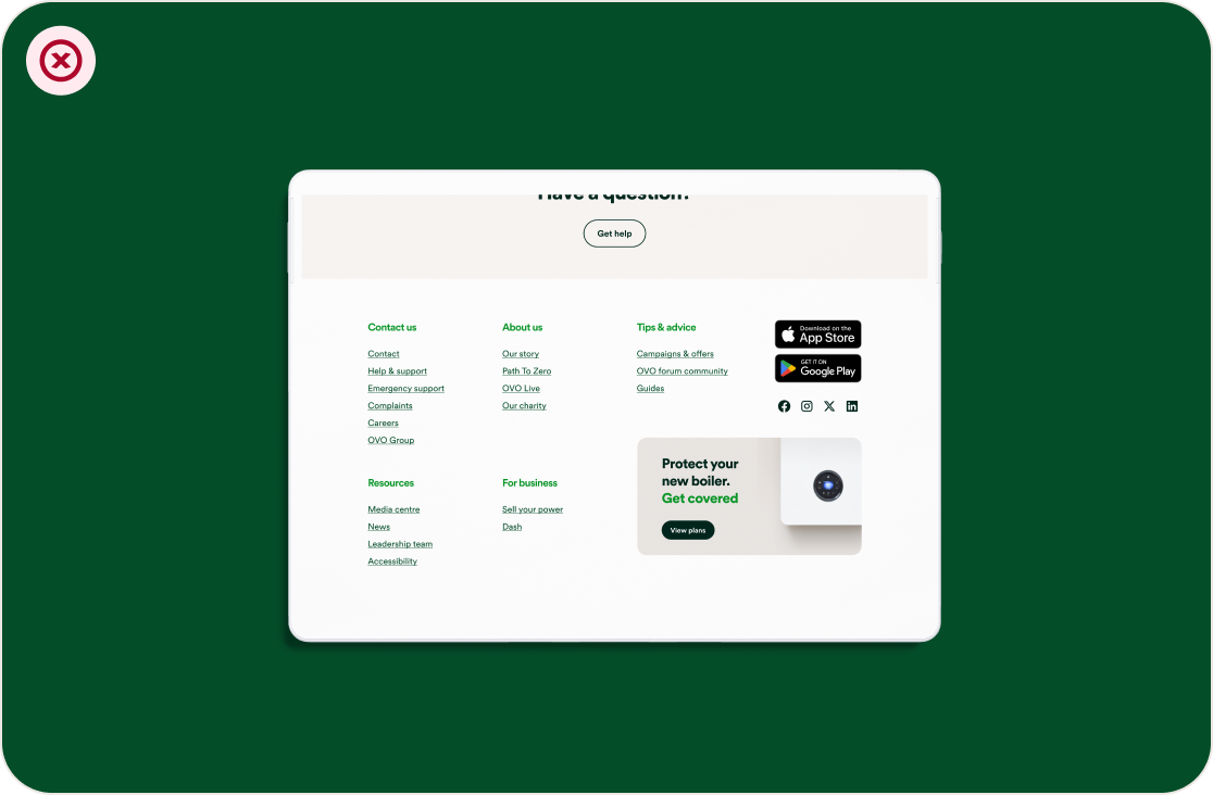 Footer usage illustration 2