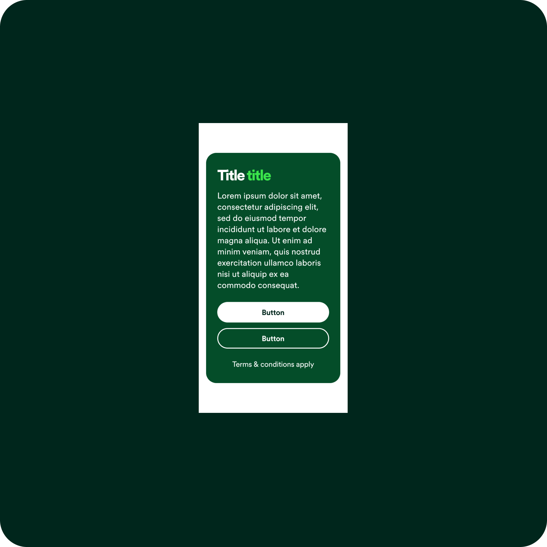 Promo card themes