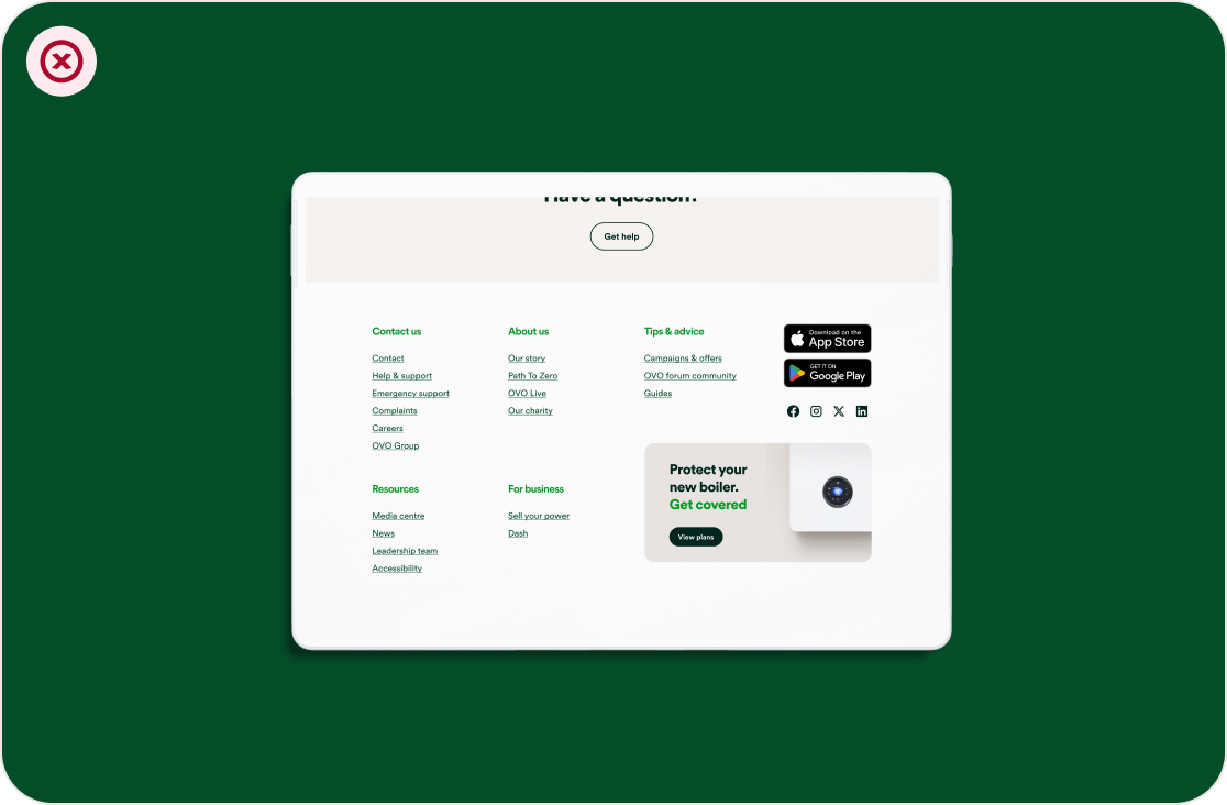 Footer usage illustration 2
