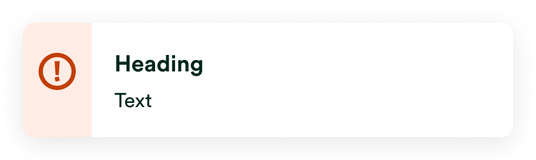 Warning notification example