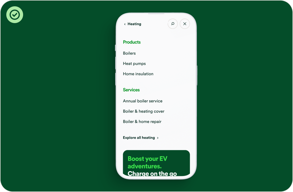 Navigation usage illustration 1
