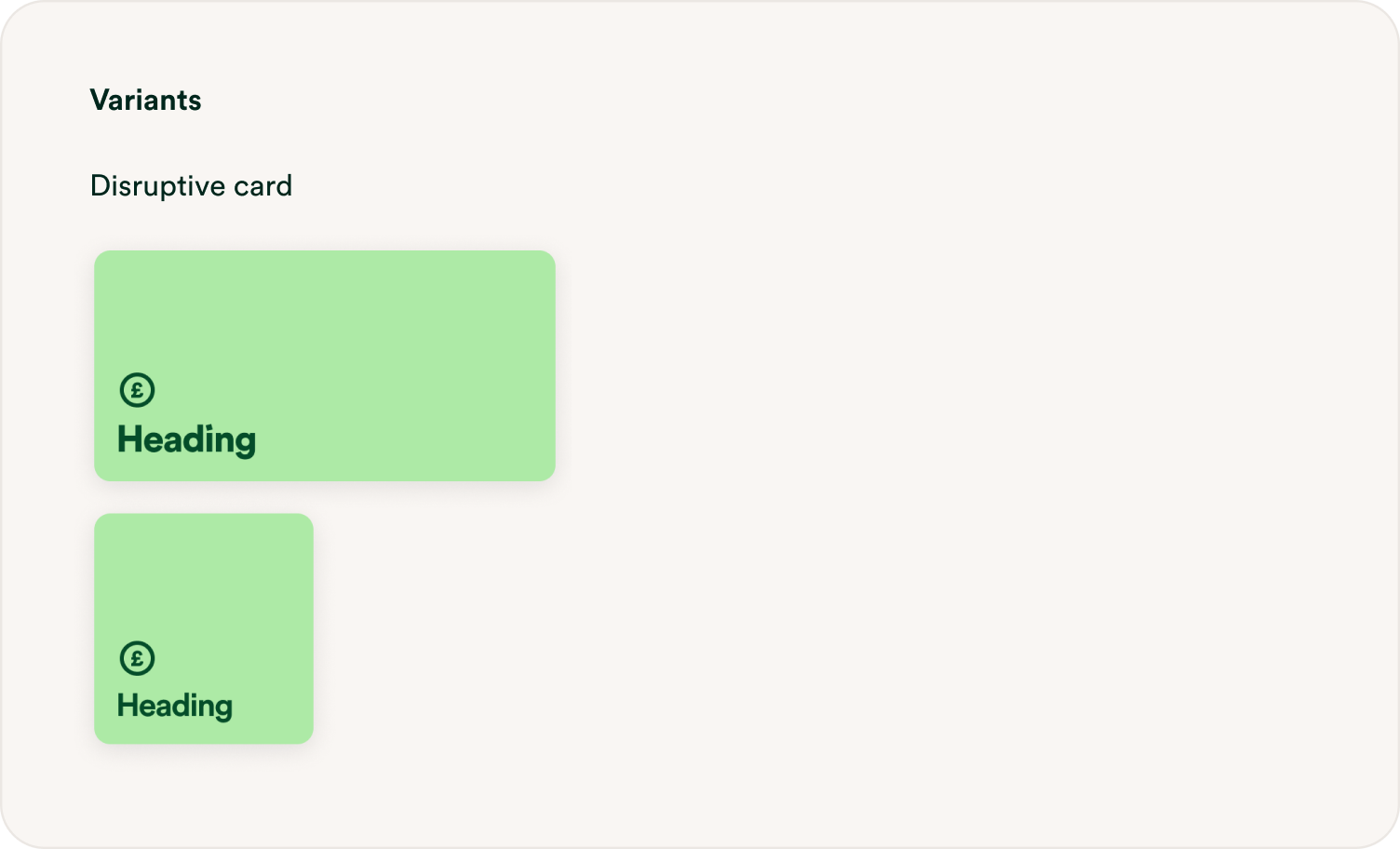 Disruptive cards