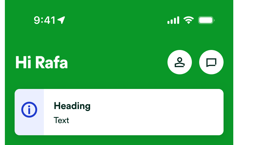 Home header - alert