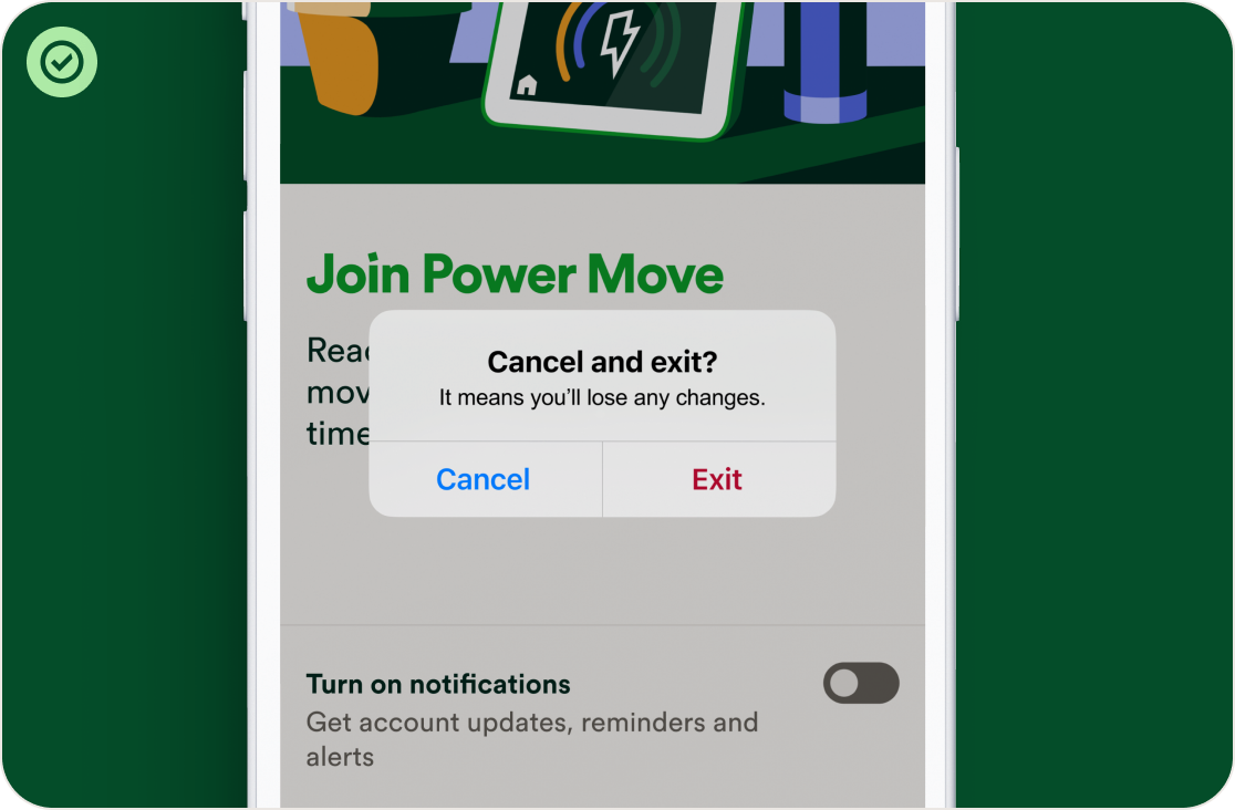 Modal usage illustration 5
