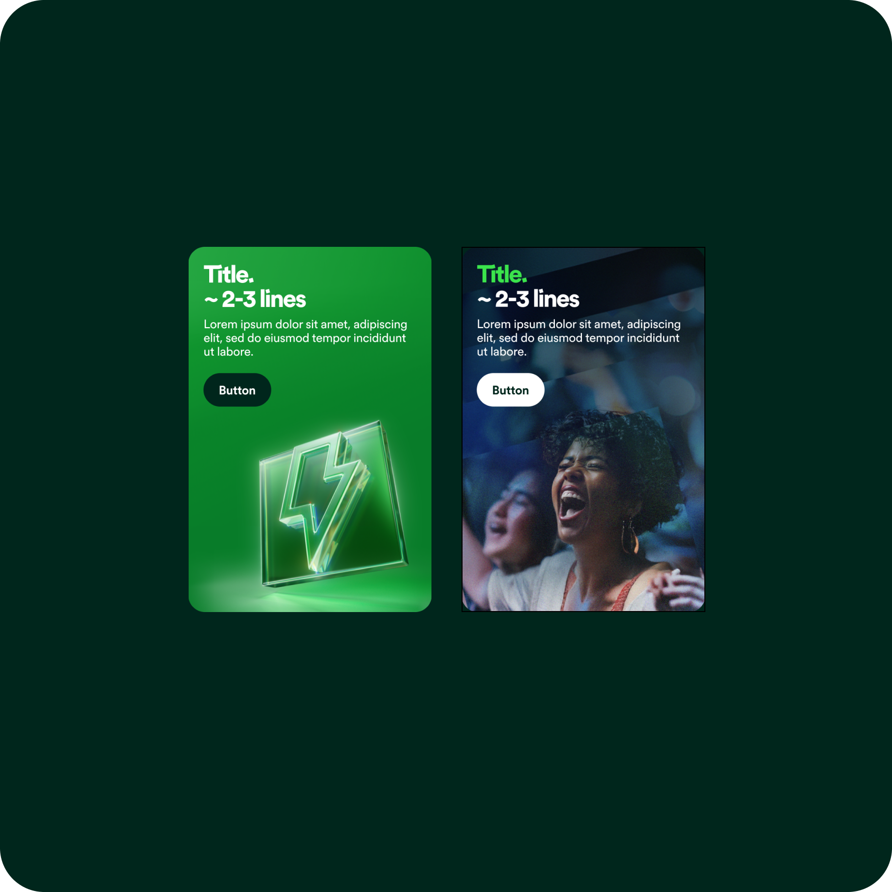 Homepage hero card themes