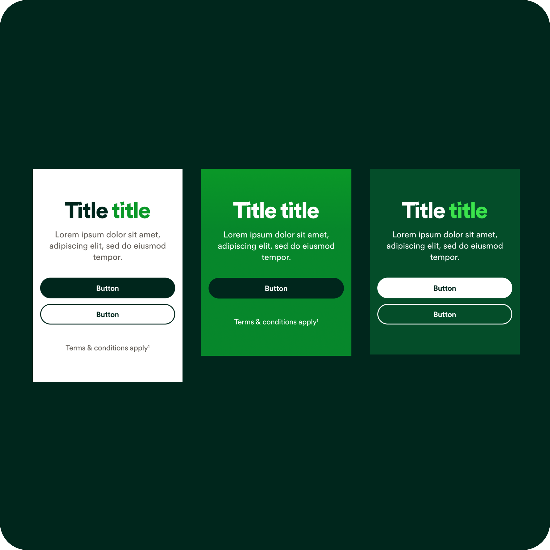 Text and CTA themes