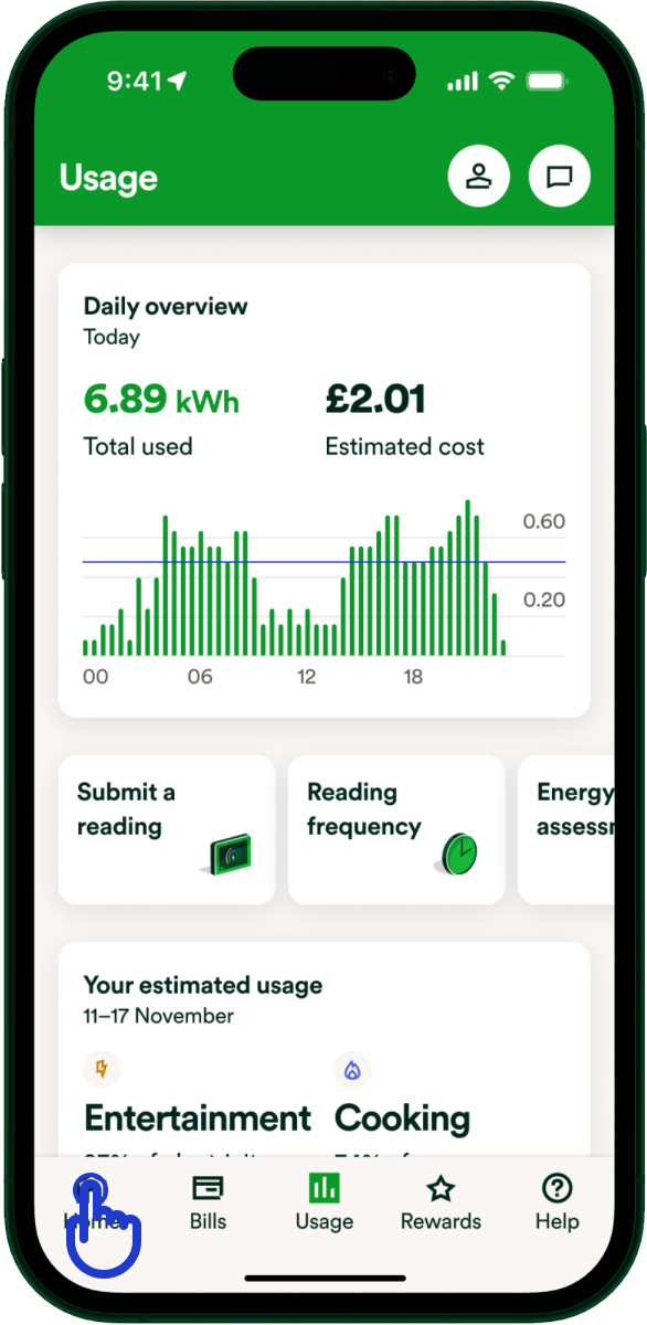 Accessing home layer c