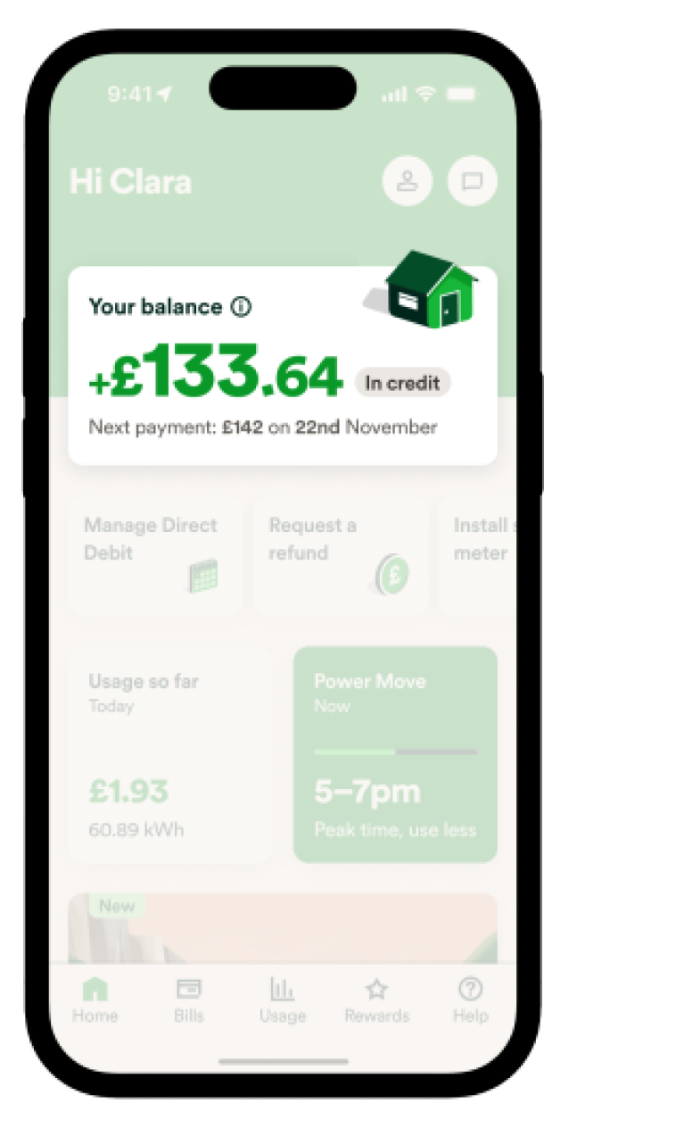 Balance card example