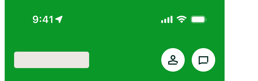 Home header - loading