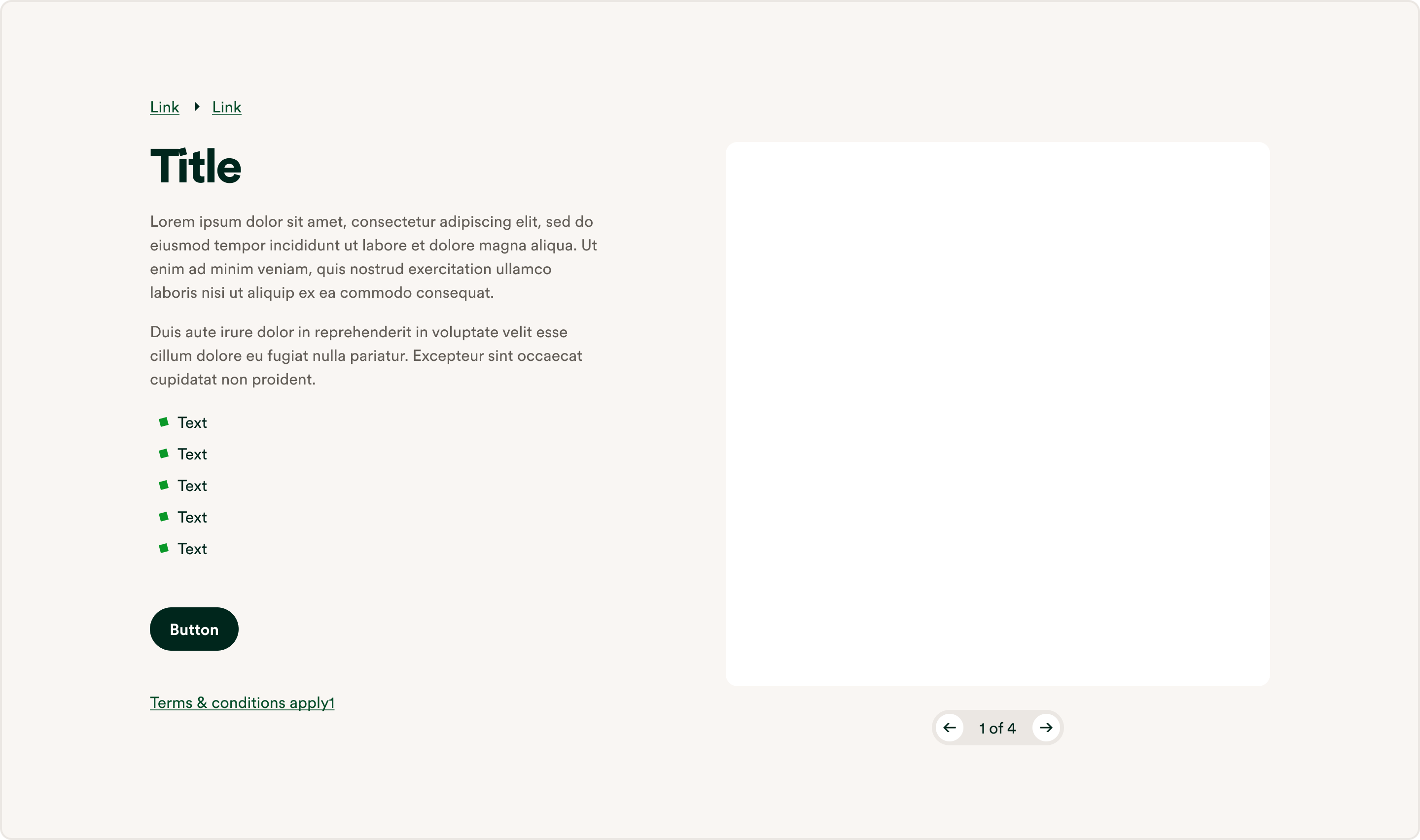 E5 Section - Product Detail Desktop
