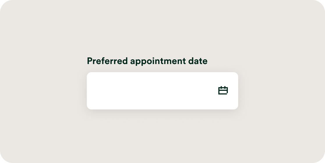 Date picker field illustration 2