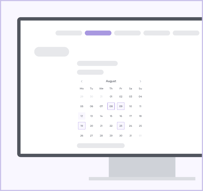 Overview | Date Calendar Web | Made with Supernova