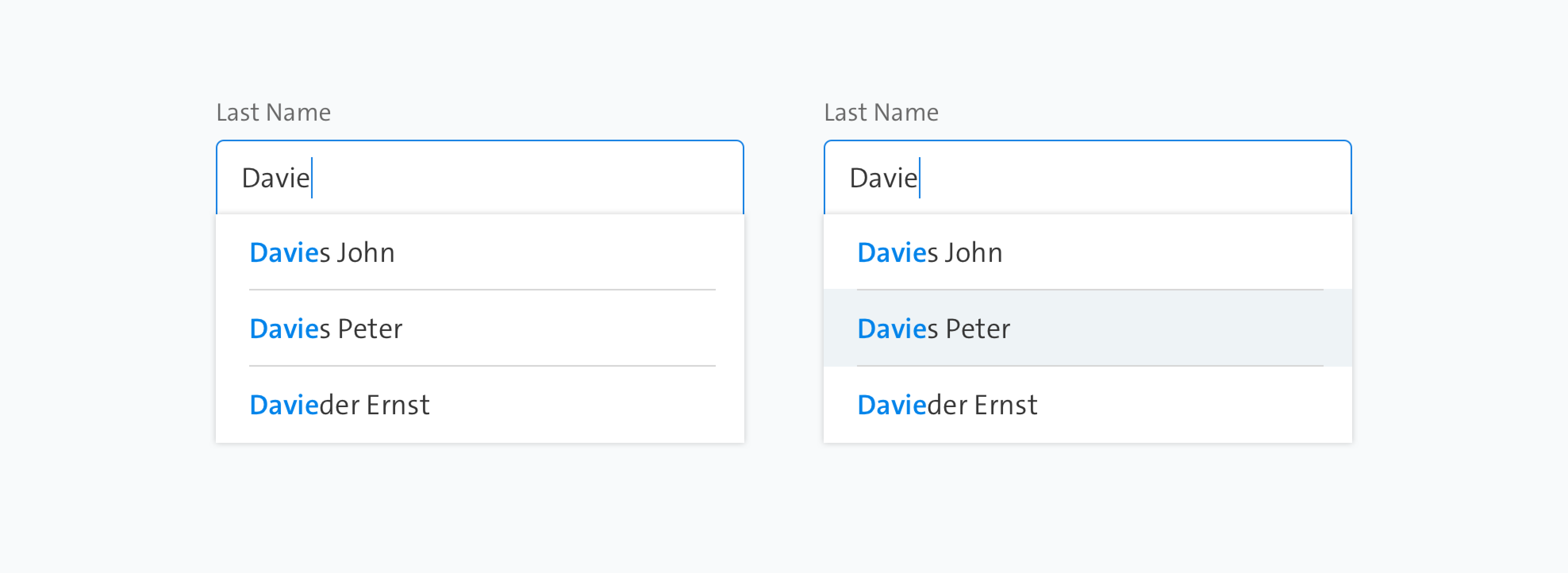 autocomplete