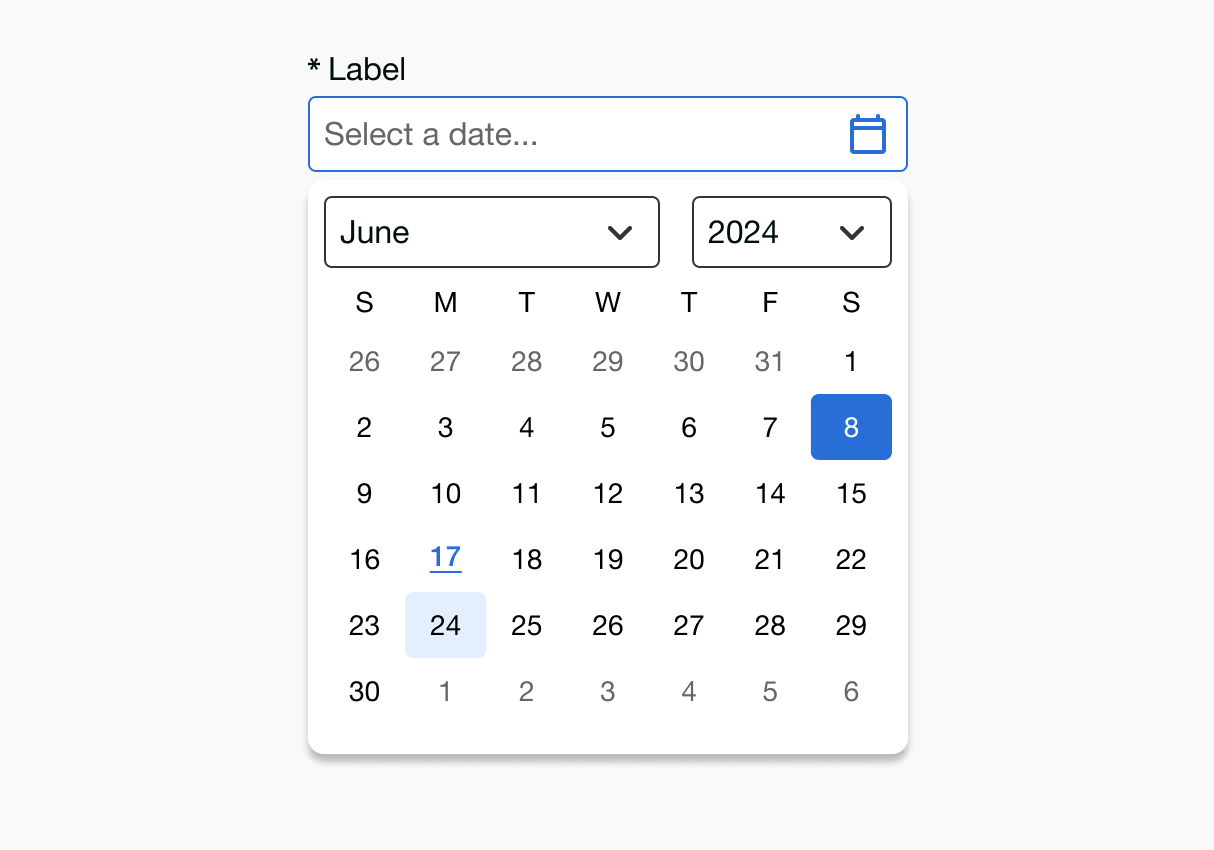 Usage | Date Picker | Made with Supernova