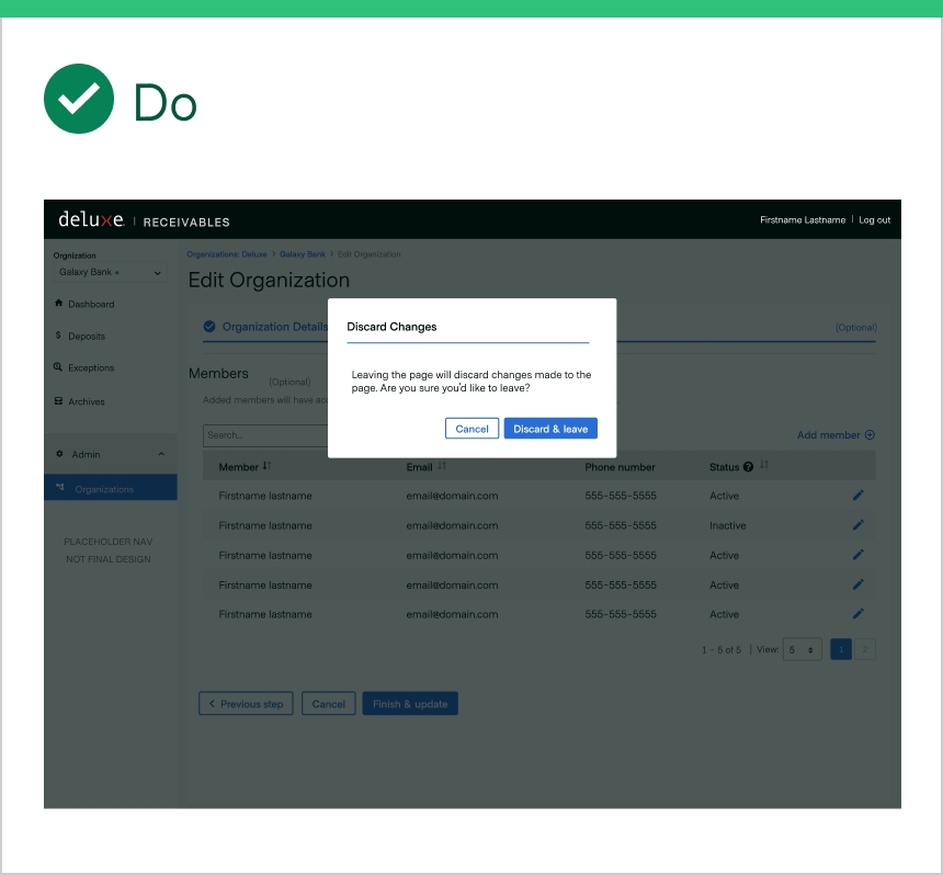 Usage | Modal Overlay | Made with Supernova