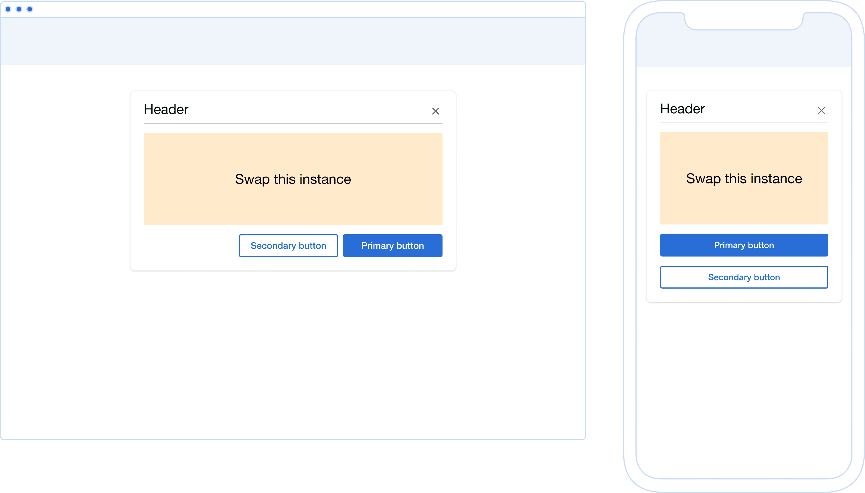 Usage | Modal Dialog | Made with Supernova