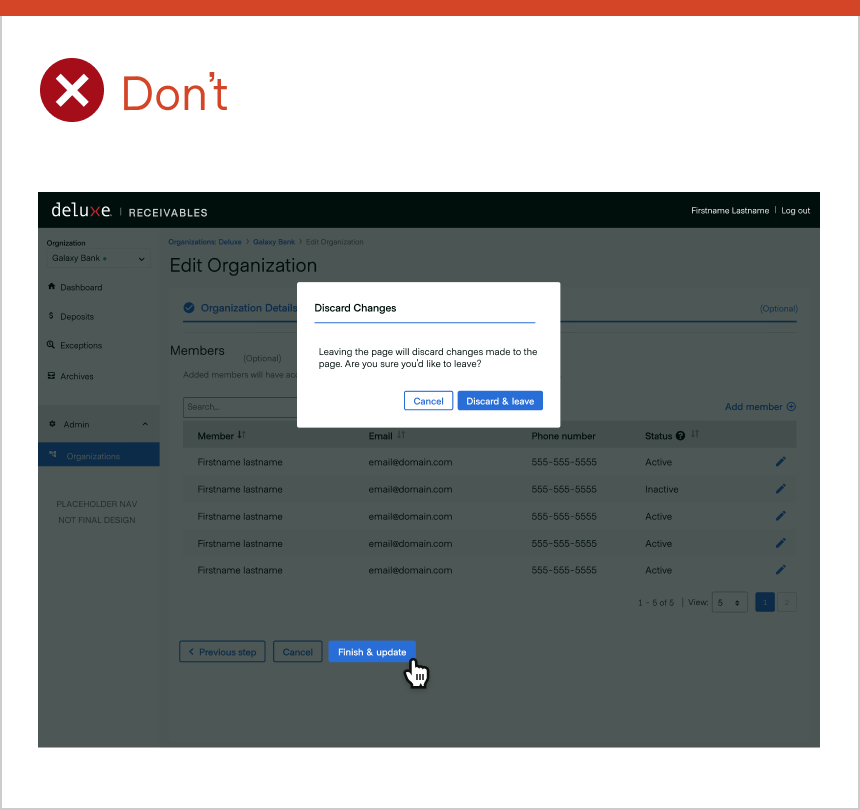 Usage | Modal Overlay | Made with Supernova