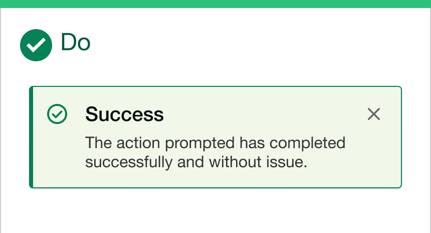 Alert Success Message Usage | Alert Banner | Made with Supernova