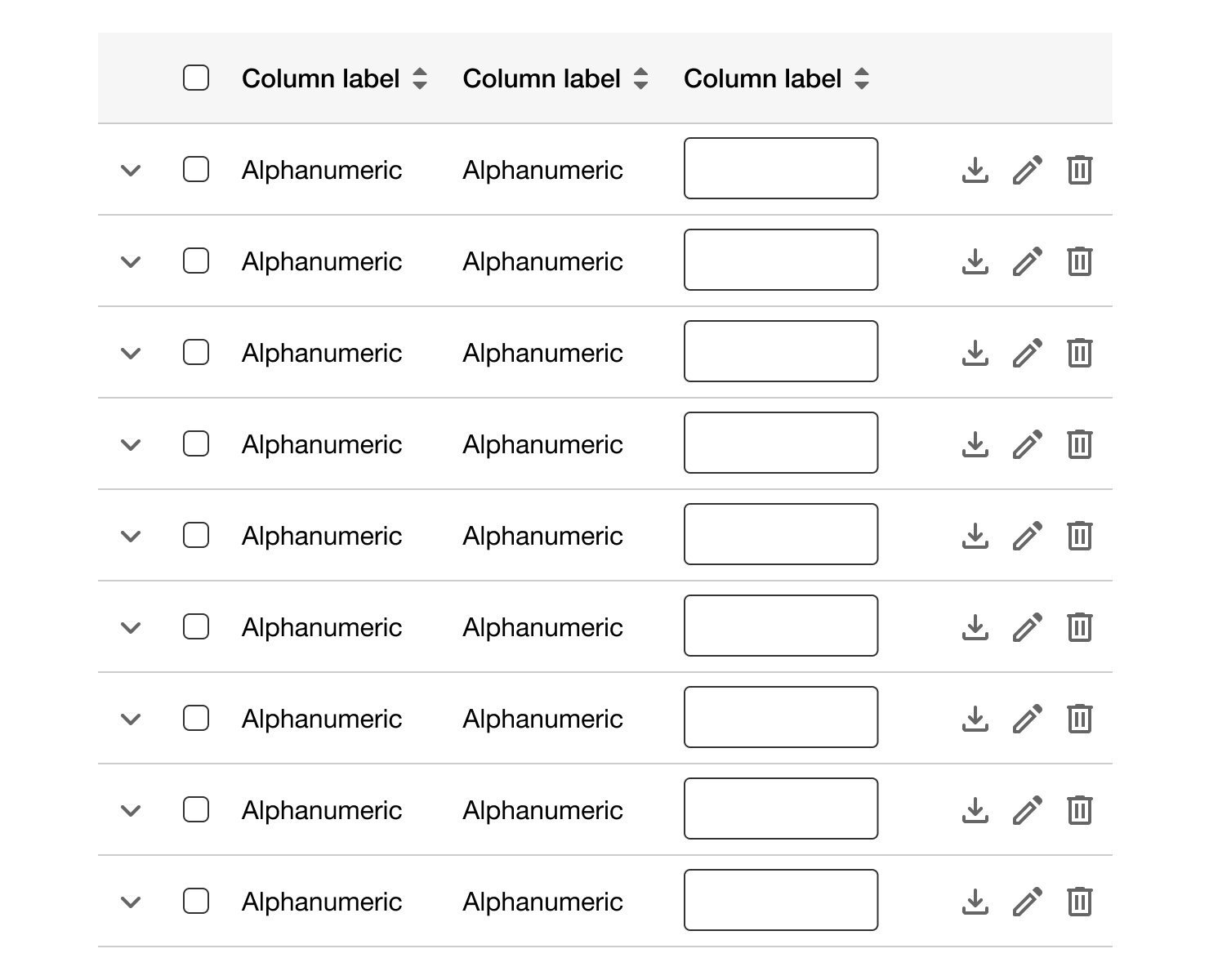 Usage | Table | Made with Supernova