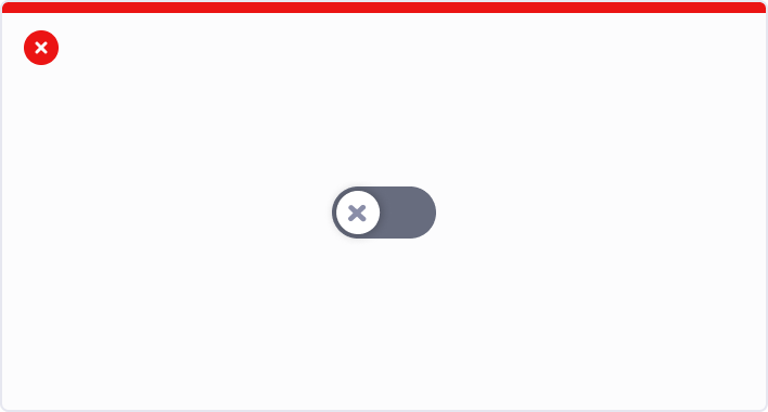 Use toggle button without explanation or text to understand wich action is enabled/disabled.
