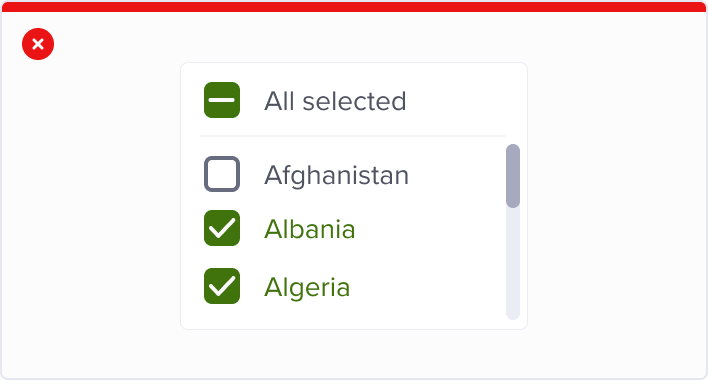 Use specific color for selected text label.