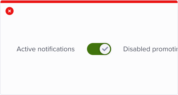 Use to choose between two features.