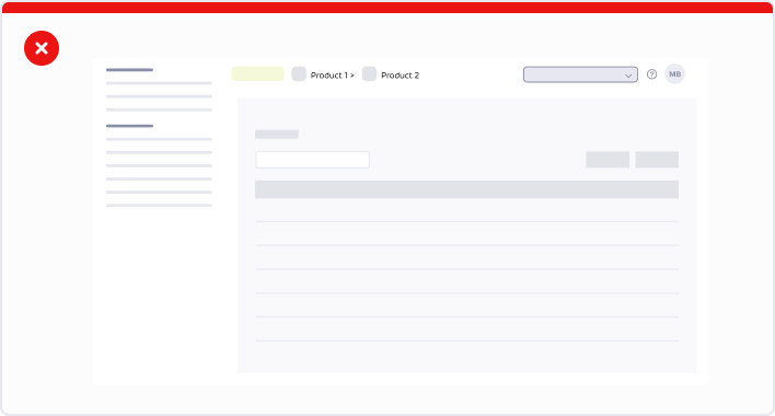 Don’t use the topbar for the global navigation. Use the side navigation instead.