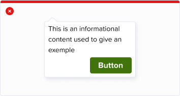 Tooltip shouldn’t contains buttons.