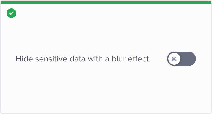Use text label to explain what is going on when toggle turns on or off.