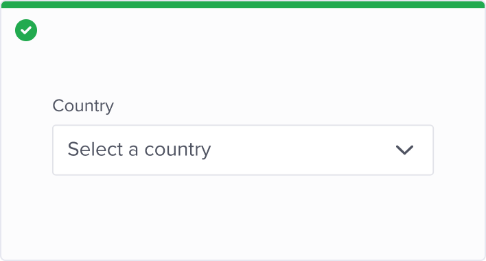 Use a safe and representative option as the default selected value, or an option that tells users to choose from the list.