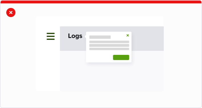 The popover should not be closable only with the xmark.