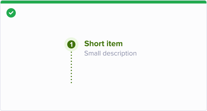 Use a short but precise name for the item, it should have 1 to 3 words maximum.