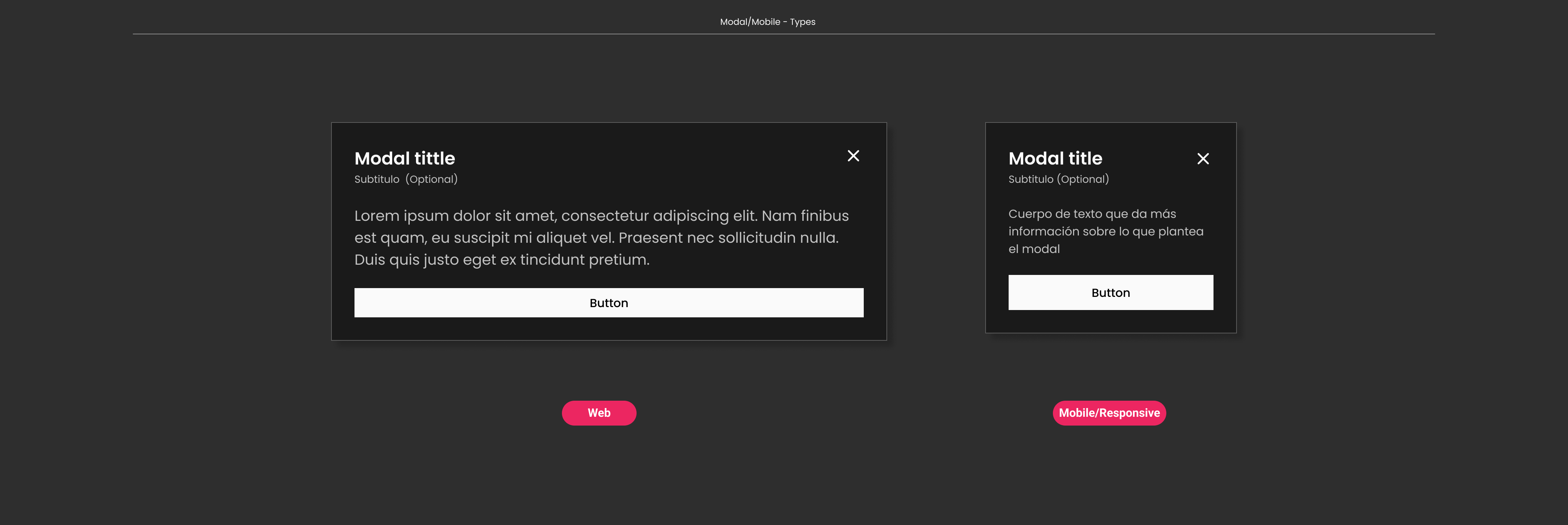 Descripción general | Modal | Made with Supernova