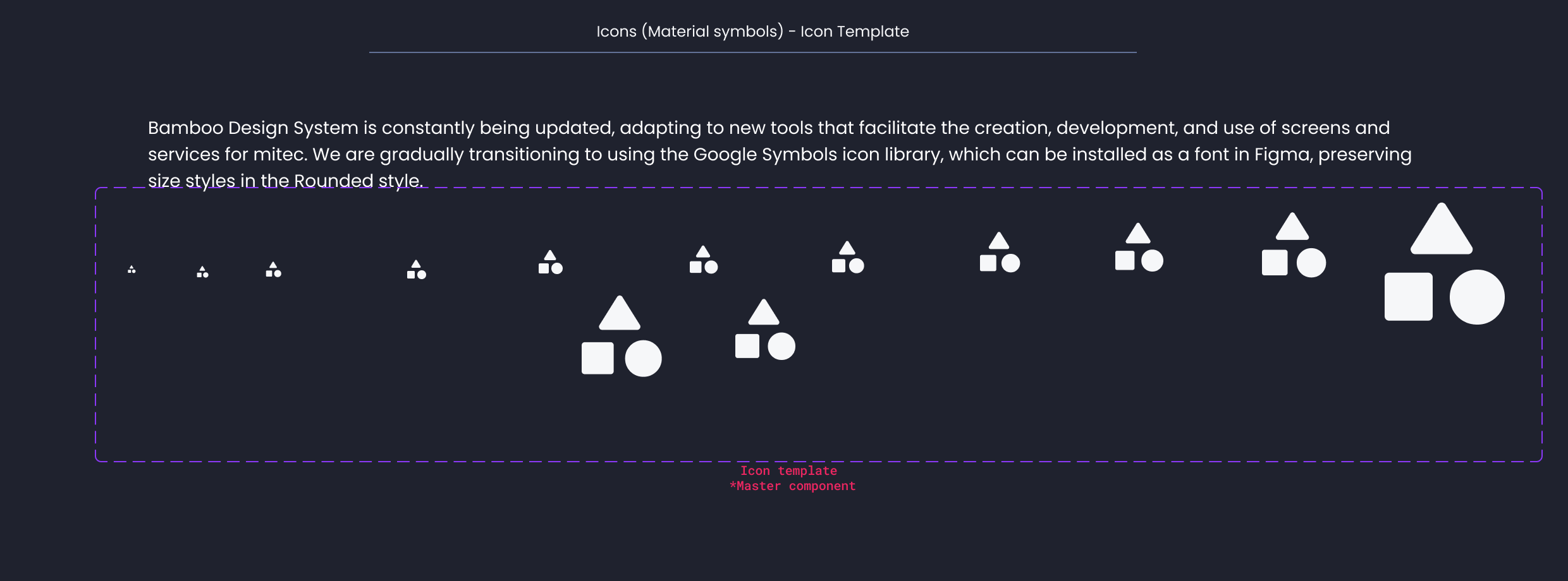Descripción general | Icon | Made with Supernova