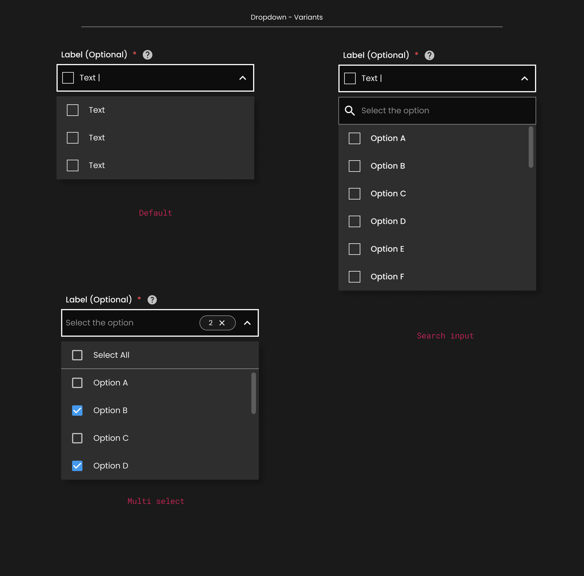Descripción general | Dropdown | Made with Supernova