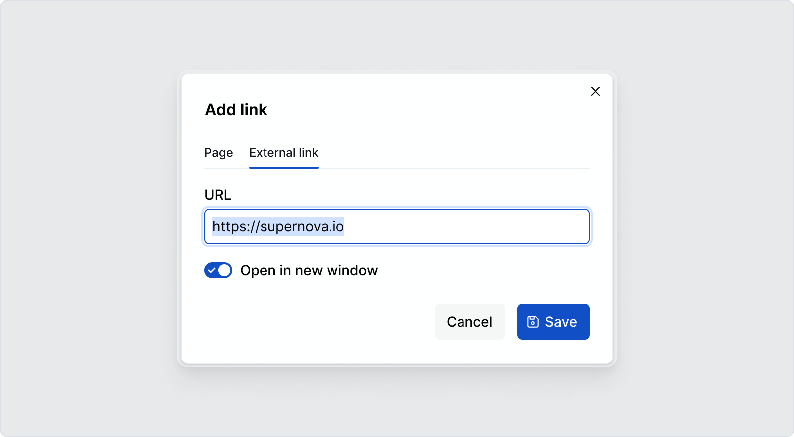 Inline link - external