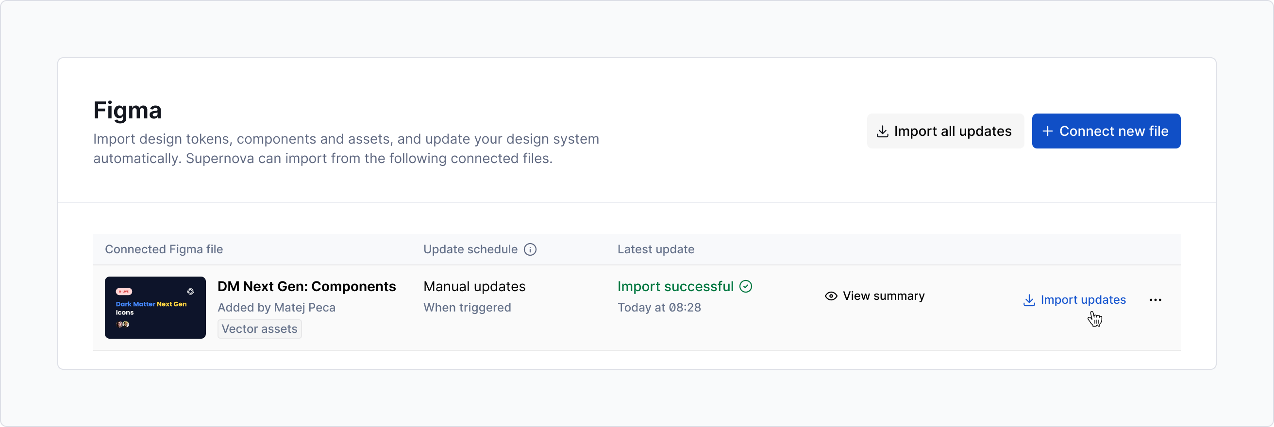 Figma import updates