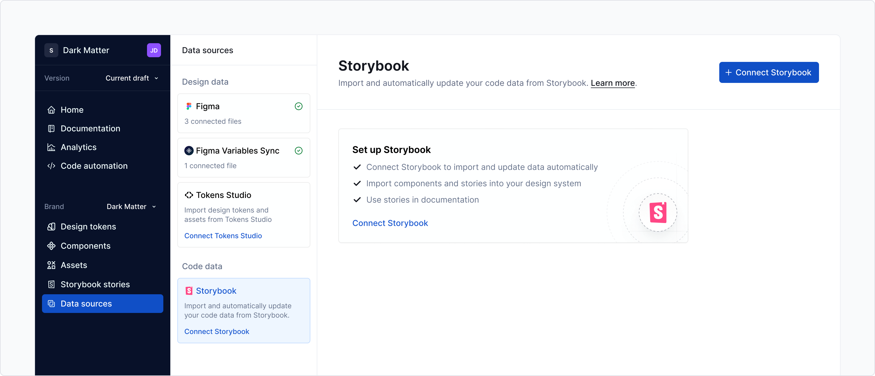 Data source: Storybook (Empty)